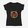 Soldier Slayer-Womens-V-Neck-Tee-demonigote