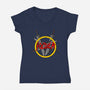 Soldier Slayer-Womens-V-Neck-Tee-demonigote