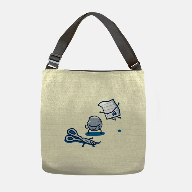 Rock Paper Scissors-None-Adjustable Tote-Bag-demonigote