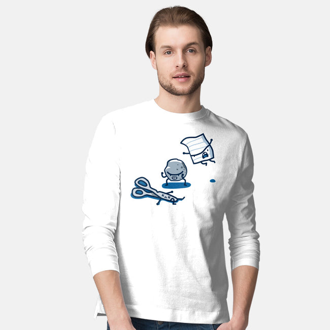 Rock Paper Scissors-Mens-Long Sleeved-Tee-demonigote