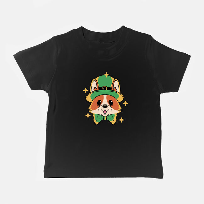 Lucky Corgi-Baby-Basic-Tee-brunopires