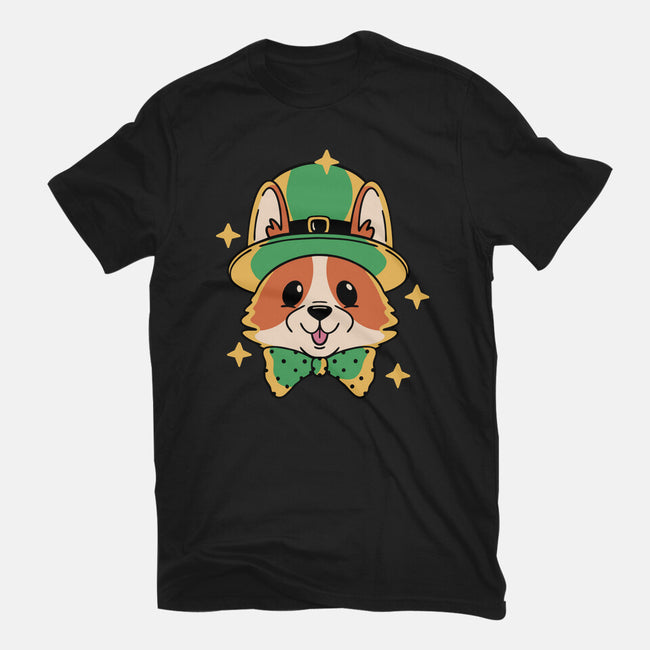 Lucky Corgi-Womens-Basic-Tee-brunopires