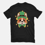 Lucky Corgi-Womens-Fitted-Tee-brunopires