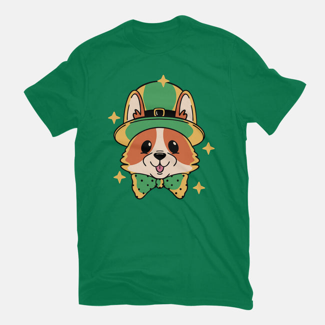 Lucky Corgi-Womens-Fitted-Tee-brunopires
