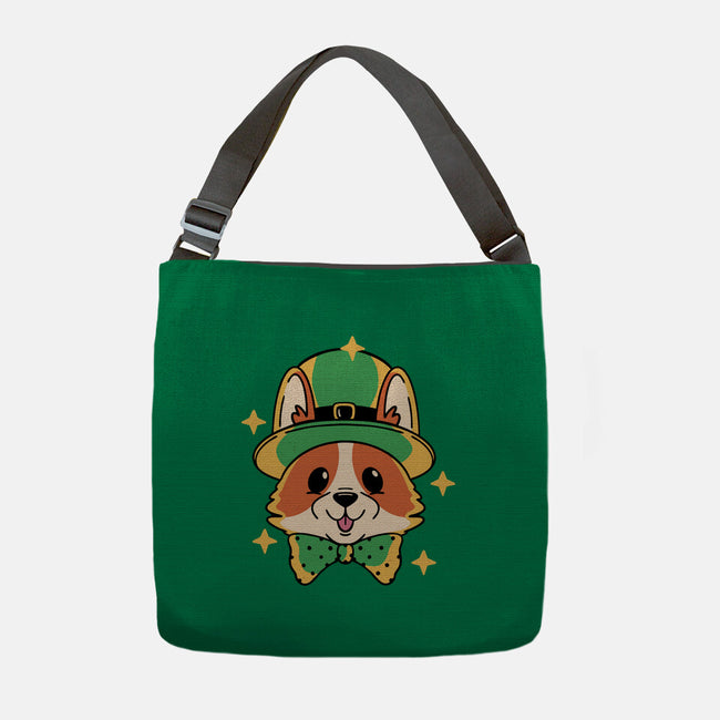 Lucky Corgi-None-Adjustable Tote-Bag-brunopires