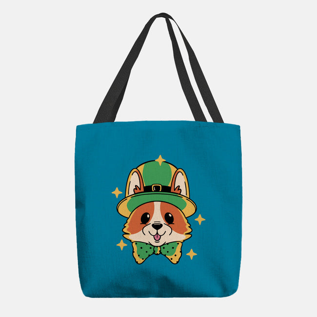 Lucky Corgi-None-Basic Tote-Bag-brunopires