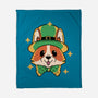 Lucky Corgi-None-Fleece-Blanket-brunopires