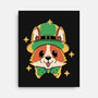 Lucky Corgi-None-Stretched-Canvas-brunopires