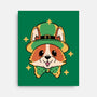 Lucky Corgi-None-Stretched-Canvas-brunopires