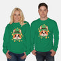 Lucky Corgi-Unisex-Crew Neck-Sweatshirt-brunopires