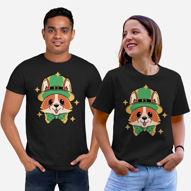 Lucky Corgi-Unisex-Basic-Tee-brunopires