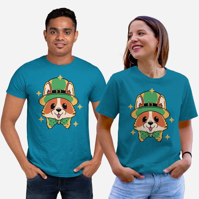 Lucky Corgi-Unisex-Basic-Tee-brunopires