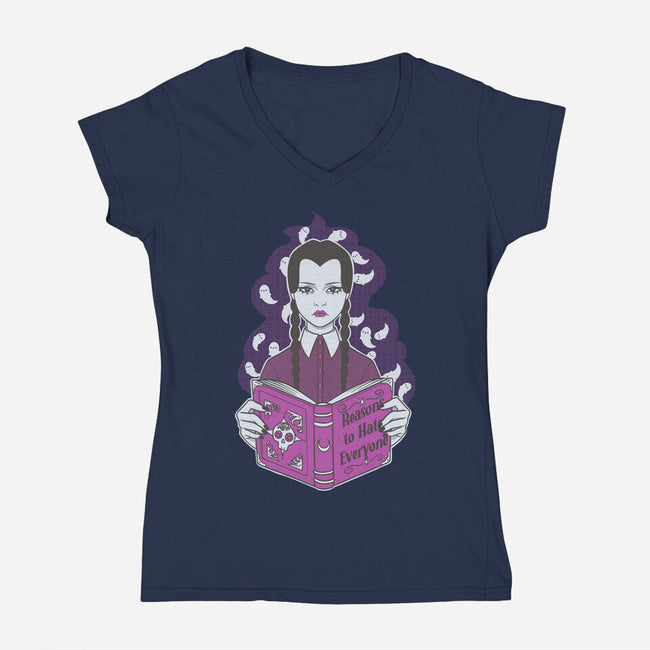Hated Everyone-Womens-V-Neck-Tee-yumie