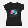 Jinx And Ekko-Womens-V-Neck-Tee-yumie
