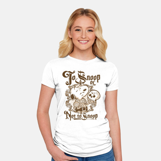 Hamlet Puppy-Womens-Fitted-Tee-demonigote