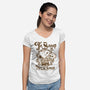 Hamlet Puppy-Womens-V-Neck-Tee-demonigote