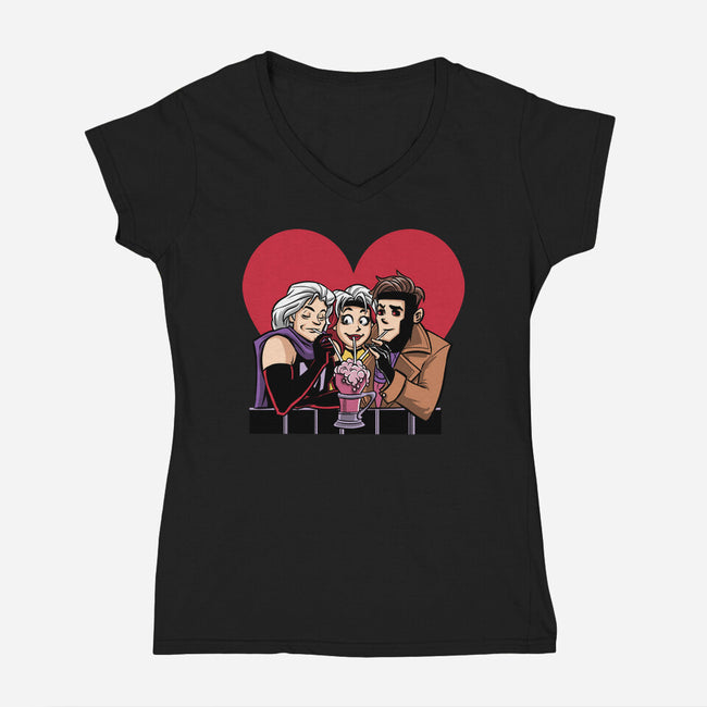 Anna Marie-Womens-V-Neck-Tee-zascanauta