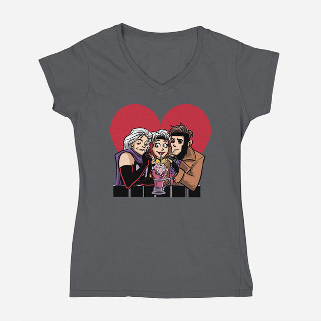 Anna Marie-Womens-V-Neck-Tee-zascanauta