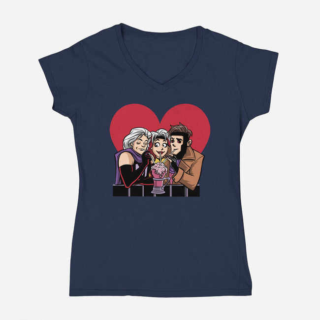 Anna Marie-Womens-V-Neck-Tee-zascanauta