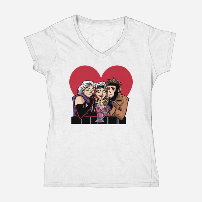 Anna Marie-Womens-V-Neck-Tee-zascanauta