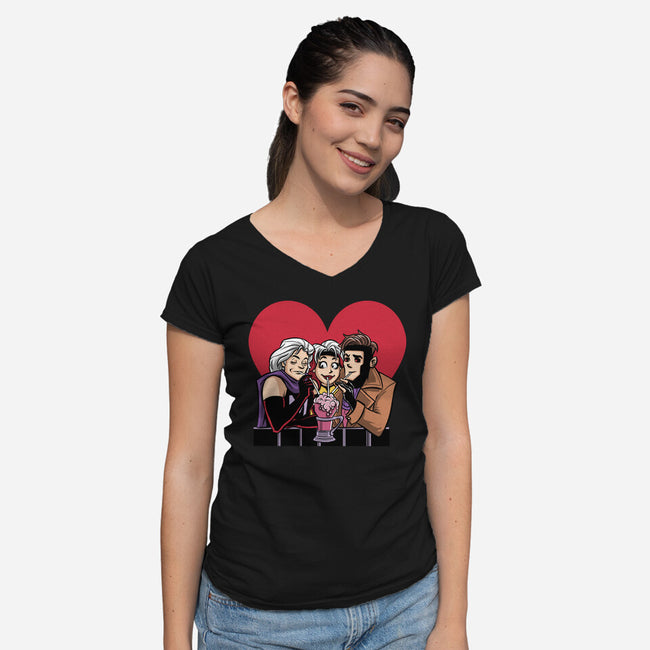 Anna Marie-Womens-V-Neck-Tee-zascanauta