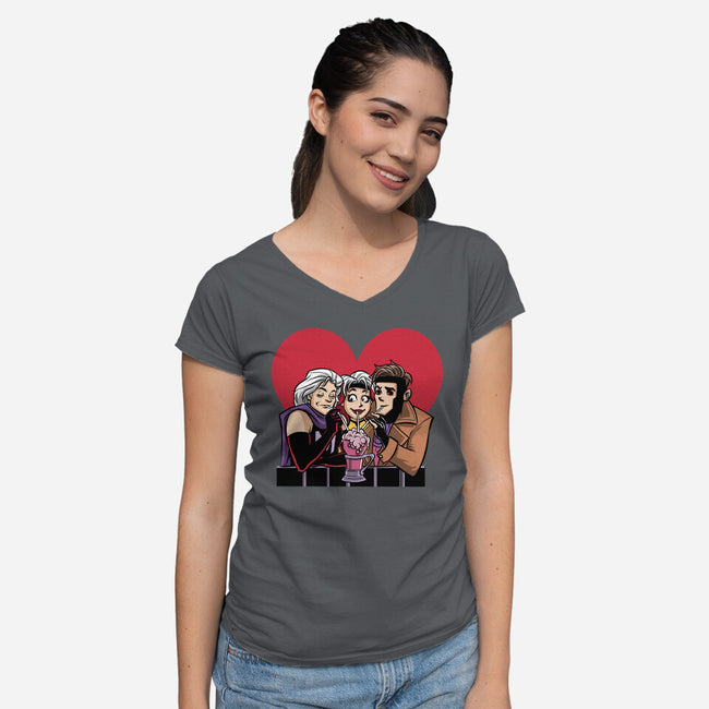 Anna Marie-Womens-V-Neck-Tee-zascanauta