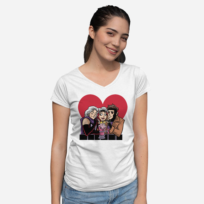Anna Marie-Womens-V-Neck-Tee-zascanauta