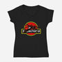 X-Wing Park-Womens-V-Neck-Tee-Astrobot Invention