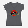 X-Wing Park-Womens-V-Neck-Tee-Astrobot Invention