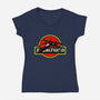 X-Wing Park-Womens-V-Neck-Tee-Astrobot Invention