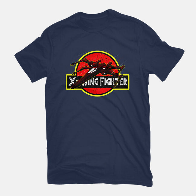 X-Wing Park-Womens-Fitted-Tee-Astrobot Invention