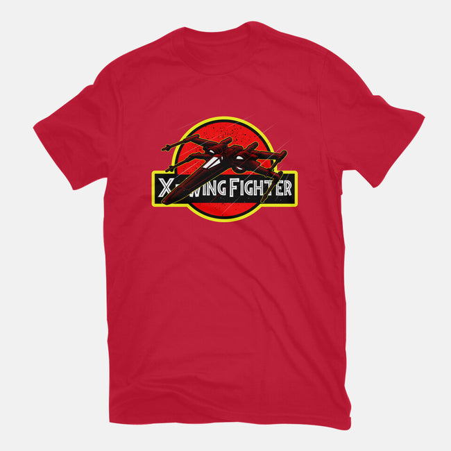 X-Wing Park-Womens-Fitted-Tee-Astrobot Invention