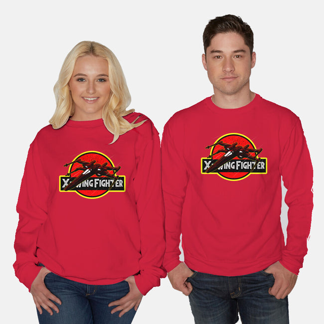 X-Wing Park-Unisex-Crew Neck-Sweatshirt-Astrobot Invention