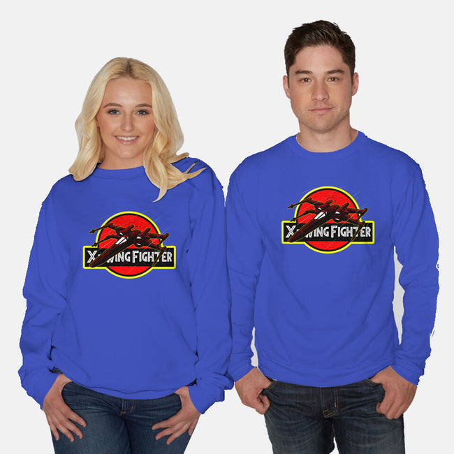 X-Wing Park-Unisex-Crew Neck-Sweatshirt-Astrobot Invention