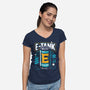 E Energy Drink-Womens-V-Neck-Tee-estudiofitas