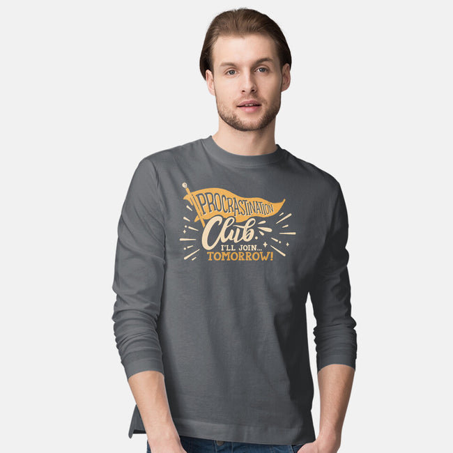 Procrastination Club-Mens-Long Sleeved-Tee-Estudio Horta
