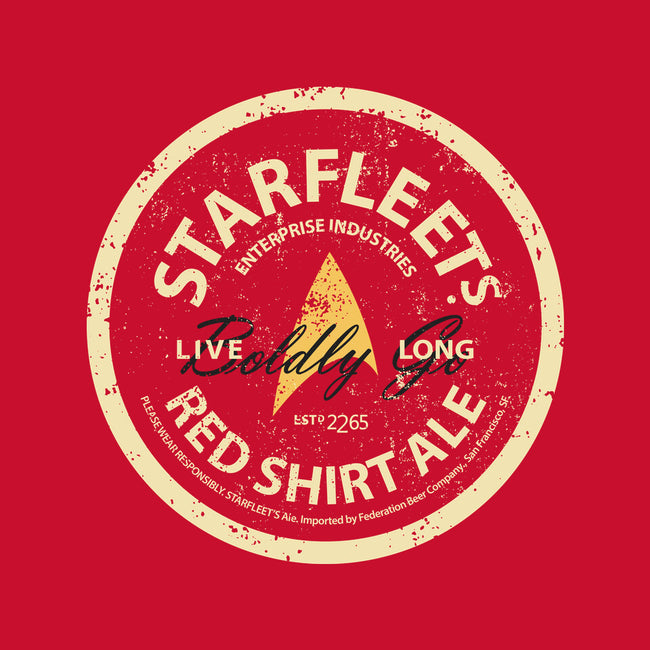 Starfleet's Red Shirt Ale-Womens-Fitted-Tee-retrodivision