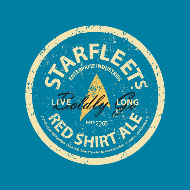 Starfleet's Red Shirt Ale-Womens-Fitted-Tee-retrodivision