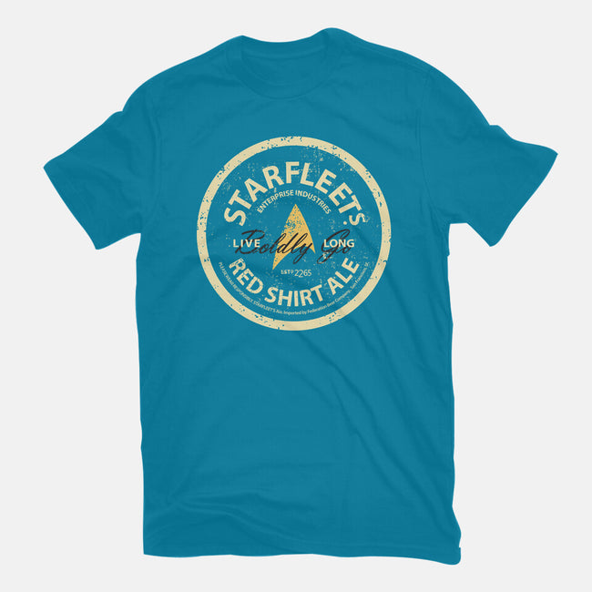 Starfleet's Red Shirt Ale-Womens-Fitted-Tee-retrodivision