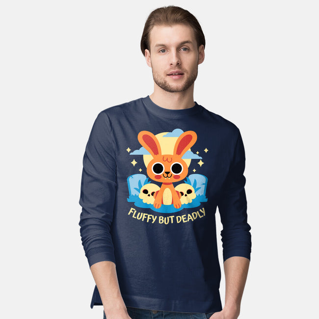 Fluffy But Deadly-Mens-Long Sleeved-Tee-FunkVampire