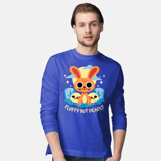 Fluffy But Deadly-Mens-Long Sleeved-Tee-FunkVampire