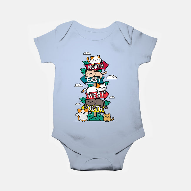 Travel Arrow Cats-Baby-Basic-Onesie-krisren28