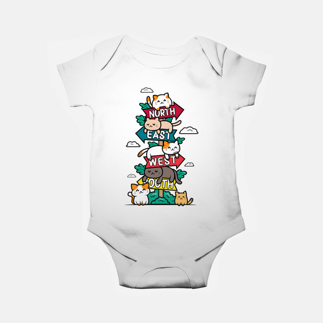 Travel Arrow Cats-Baby-Basic-Onesie-krisren28