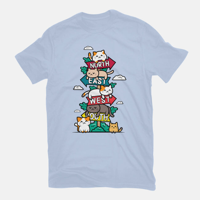 Travel Arrow Cats-Unisex-Basic-Tee-krisren28