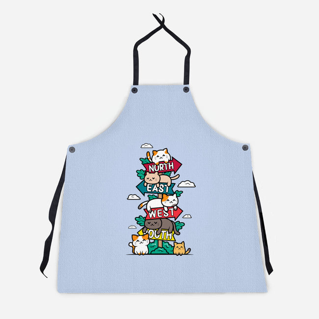 Travel Arrow Cats-Unisex-Kitchen-Apron-krisren28