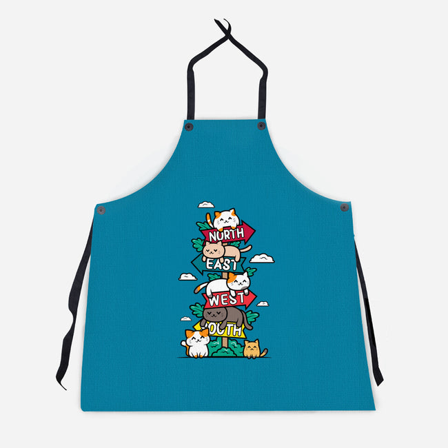 Travel Arrow Cats-Unisex-Kitchen-Apron-krisren28