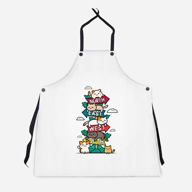 Travel Arrow Cats-Unisex-Kitchen-Apron-krisren28