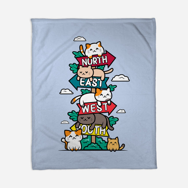 Travel Arrow Cats-None-Fleece-Blanket-krisren28