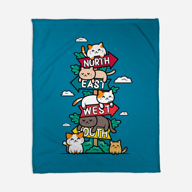 Travel Arrow Cats-None-Fleece-Blanket-krisren28