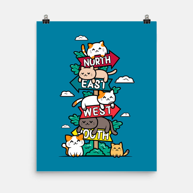 Travel Arrow Cats-None-Matte-Poster-krisren28